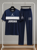 Men's Premium Navy Blue Sports Tracksuit Set