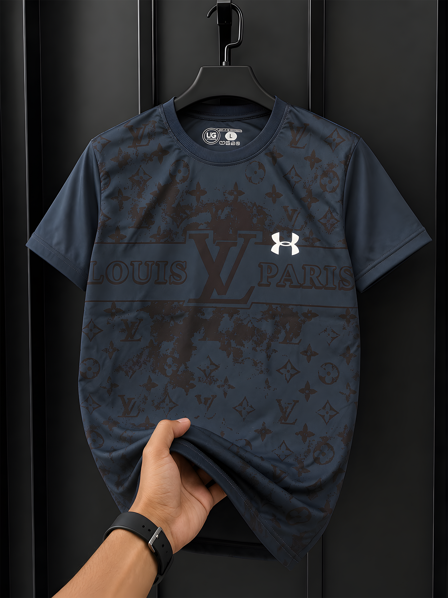 Men's Midnight Blue Premium Graphic Casual T-Shirt – House of Umar