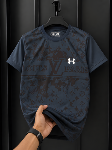 Men's Midnight Blue Premium Graphic Casual T-Shirt – House of Umar