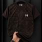 Men's Dark Chocolate Brown Luxury Pattern T-Shirt – Premium Casual Wear