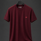 Men's Classic Maroon Crew Neck T-Shirt – Premium Everyday Wear | House of Umar