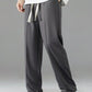Men's Premium Charcoal Grey Relaxed Fit Drawstring Trousers
